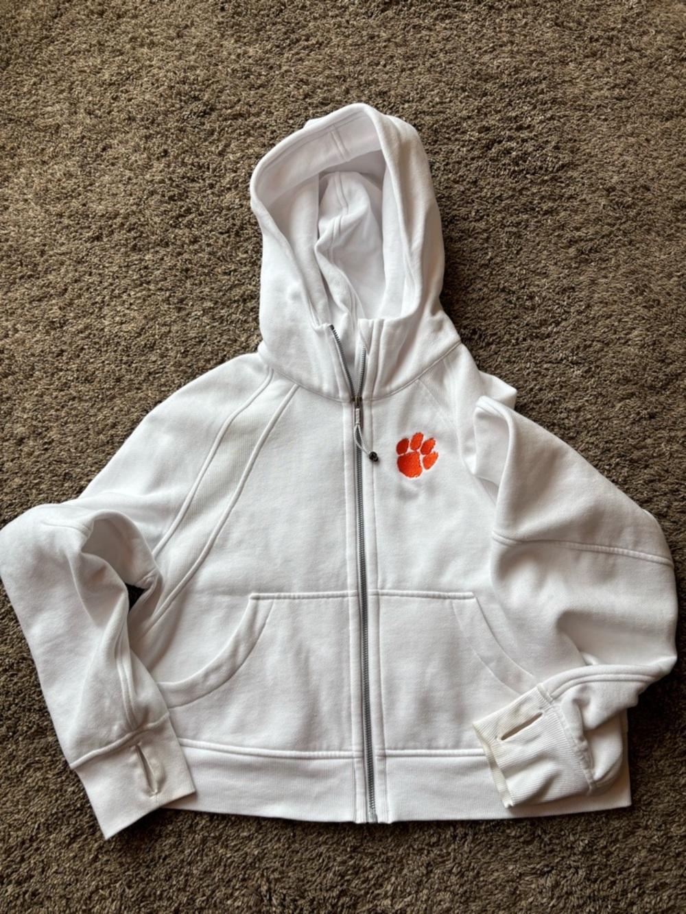 Women’s Clemson full zip scuba hoodie xs/s , clothes